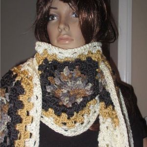 Beautiful Super Long and Wide Scarf  Maze Gray  READY TO SHIP